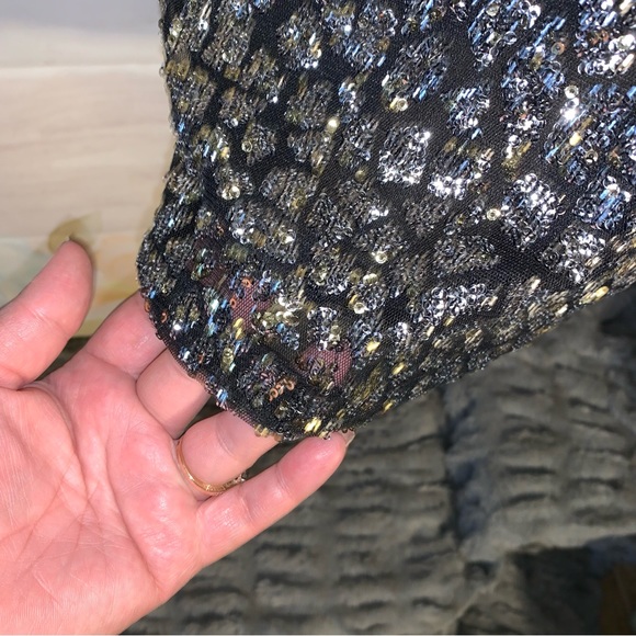 New NWT H&M Conscious Sequin Midi Dress Cocktail Party Dress - Picture 7 of 7